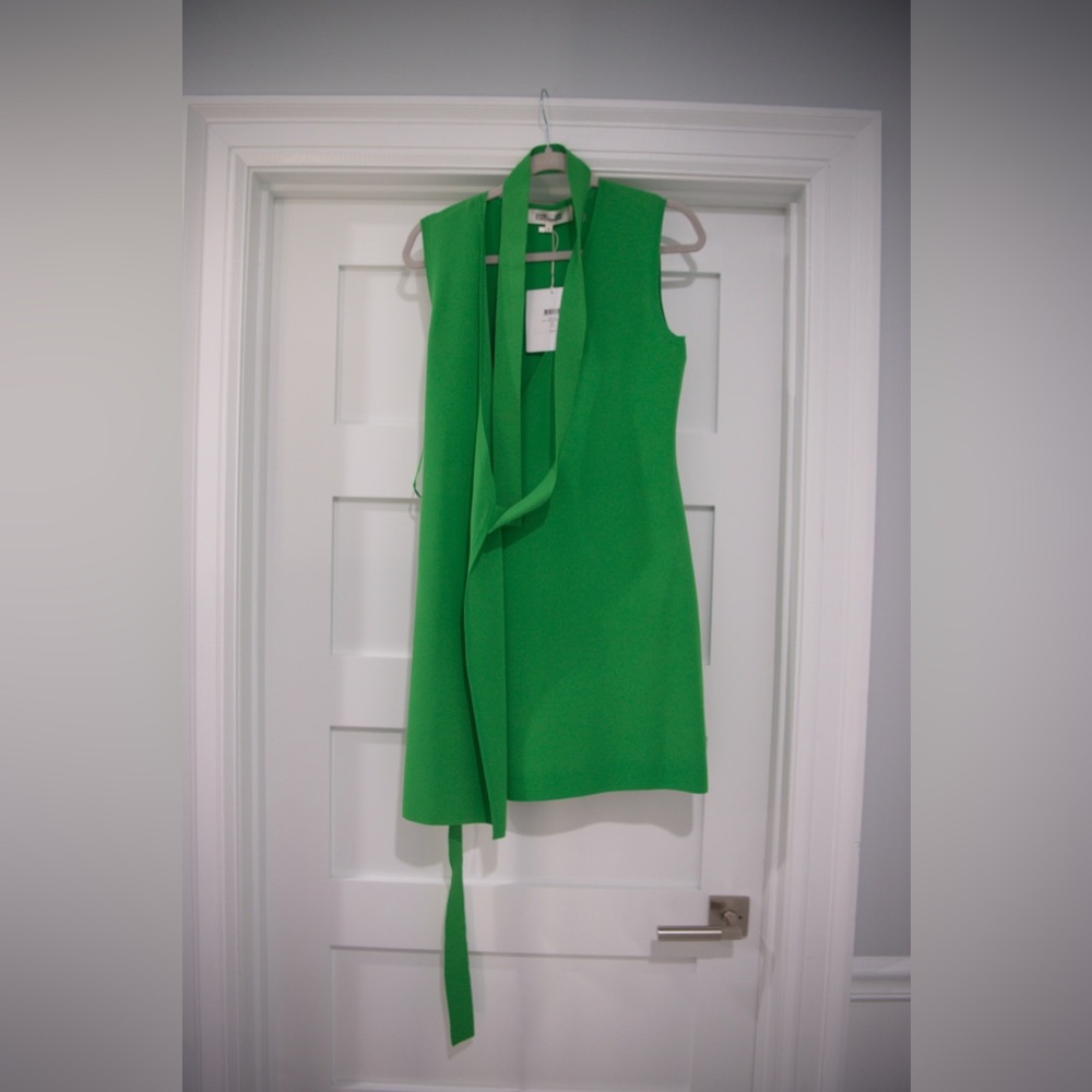 Diane Von Furstenberg Green Wrap Dress